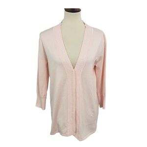 Premise Studio Blush Pink Lightweight Pullover V-neck Tunic Sweater Sz M
